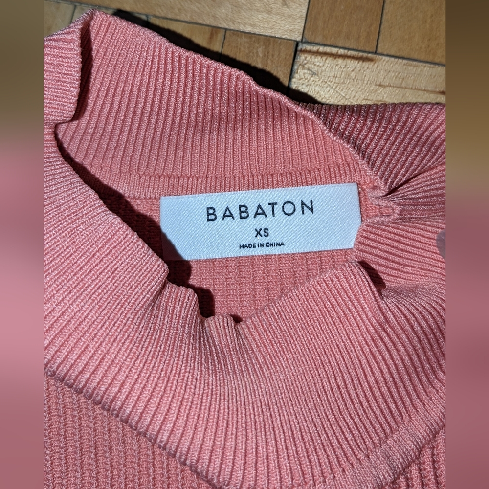 Aritzia Babaton Sculpt Knit Mockneck Halter